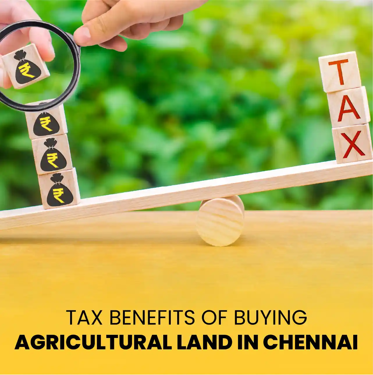 Tax benefits of buying agricultural land in Chennai